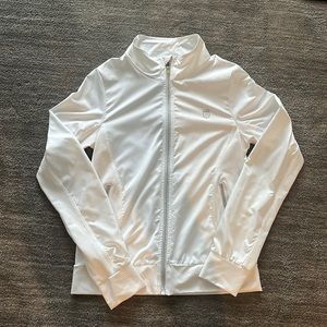 KSwiss white tennis warm up jacket